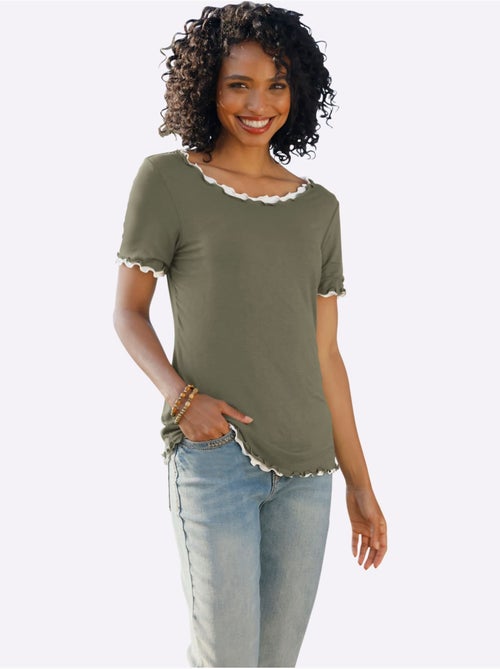 Lot de 2  - T-shirt Qualité Viscose Douce - Taille Standard - Helline - Kiabi