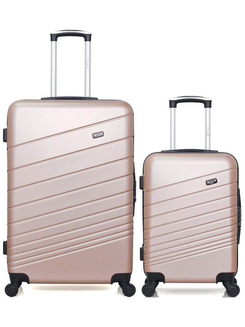 Lot de 2 - Valises grand format et cabine TIGRE Rose clair - Kiabi