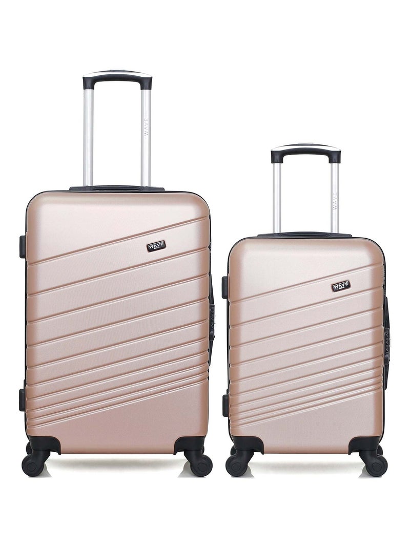 Lot de 2 - Valises weekend et cabine TIGRE Rose clair - Kiabi