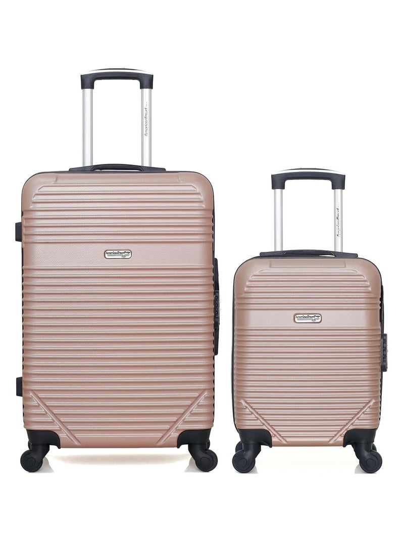 Lot de 2 - Valises weekend et cabine XXS MEMPHIS Rose - Kiabi