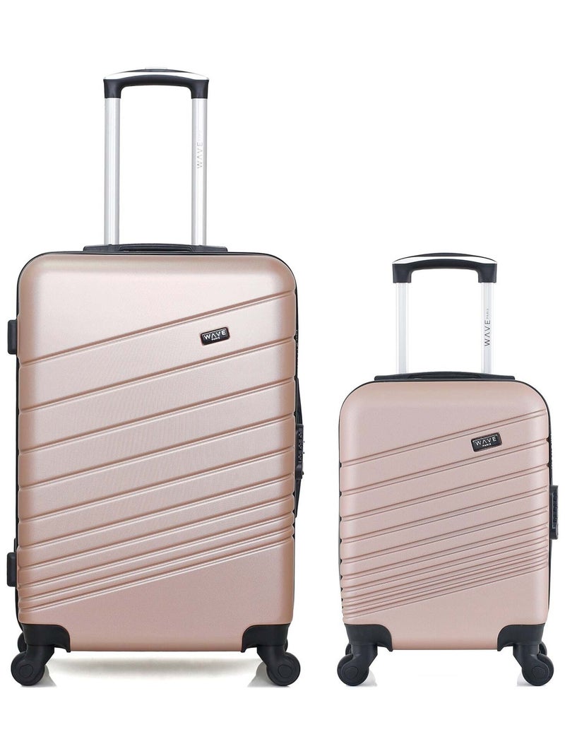 Lot de 2 - Valises weekend et cabine XXS TIGRE Rose clair - Kiabi