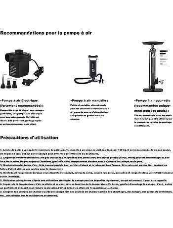 Lot de 2 accoudoirs gonflables pour fauteuil modulable extérieur FORMENTERA