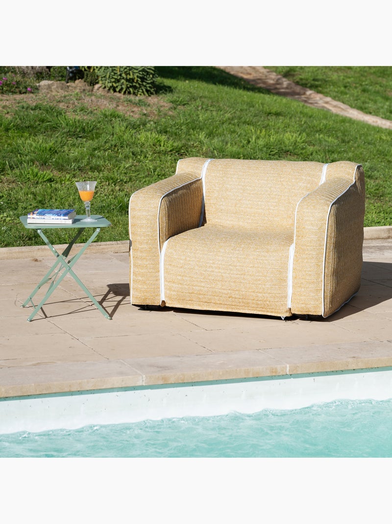 Lot de 2 accoudoirs gonflables pour fauteuil modulable extérieur FORMENTERA Beige - Kiabi