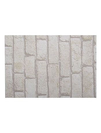 Lot de 2 adhésifs décoratifs grand format pour meuble effet brique