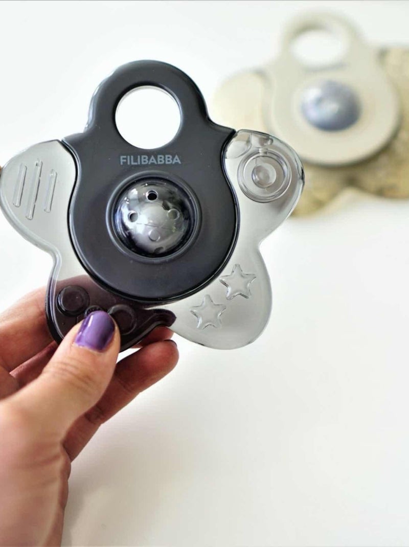 Lot de 2 anneaux de dentition réfrigérants Étoiles Filibabba Rose - Kiabi