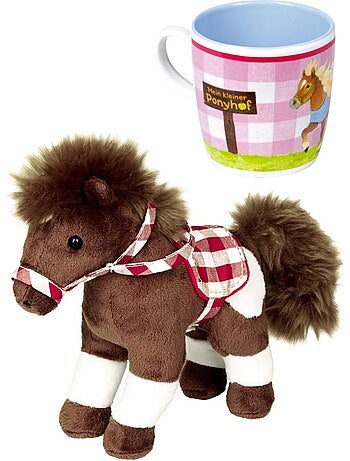 Lot de 2 articles - Tasse et petit poney - Ma petite ferme de poney
