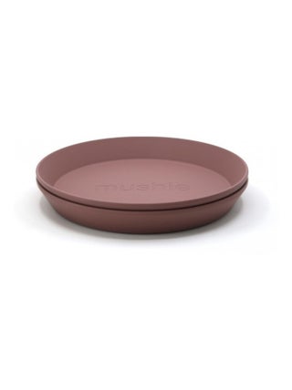 Lot de 2 assiettes rondes