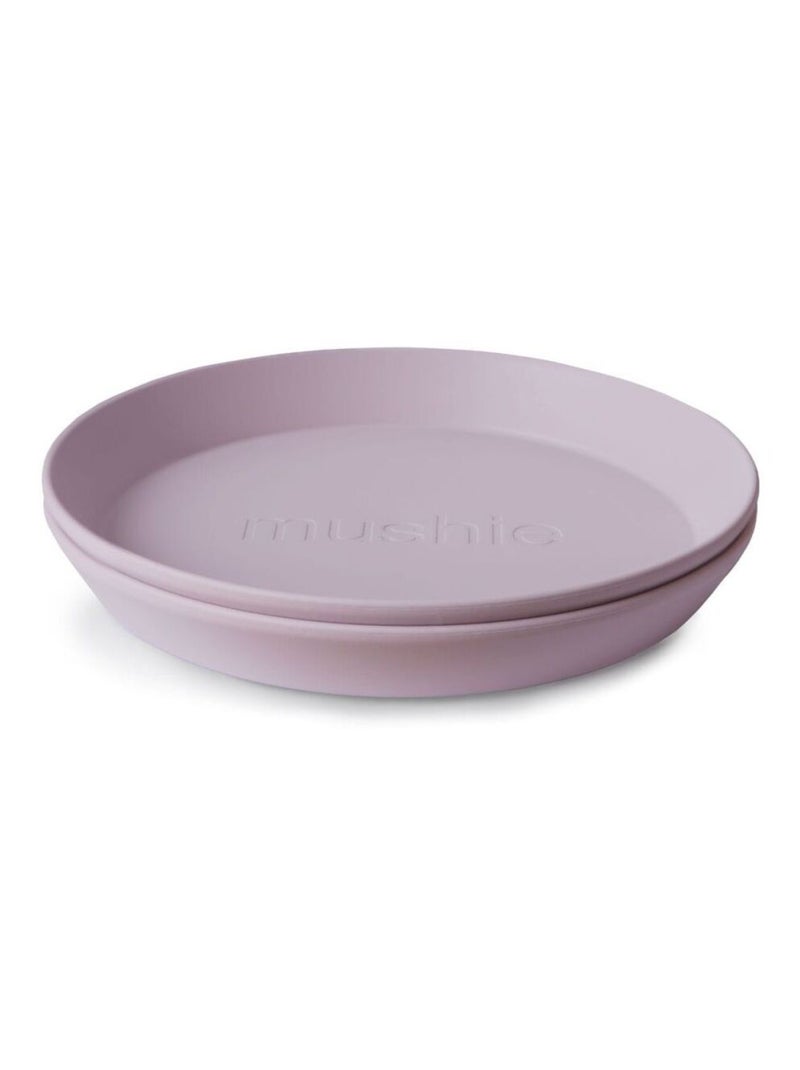 Lot de 2 assiettes rondes Rose - Kiabi