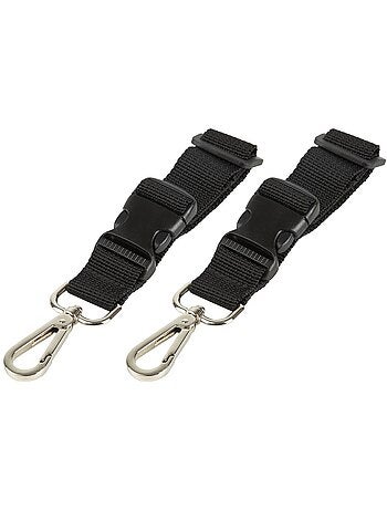 Lot de 2 attaches poussette universelles pour sac à langer