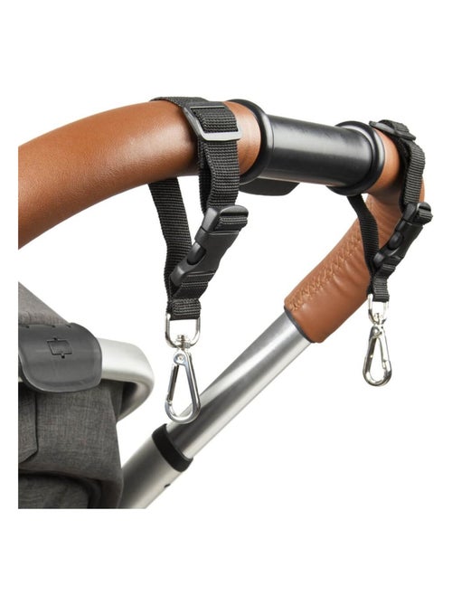 Lot de 2 attaches poussette universelles pour sac à langer - Kiabi