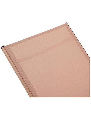 Lot de 2 Bains de soleil en métal avec accoudoirs