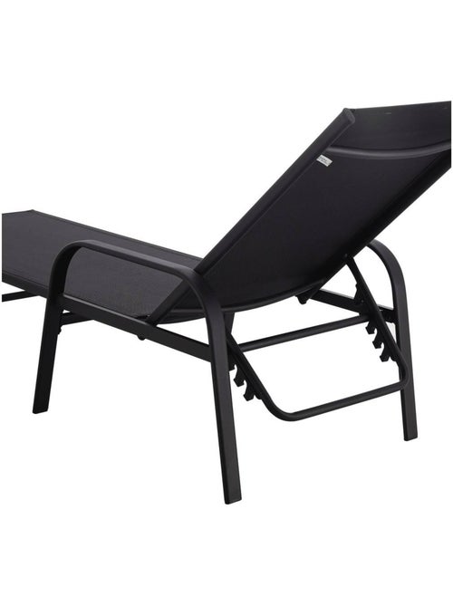 Lot de 2 Bains de soleil en métal avec accoudoirs - Kiabi Lot de 2 Bains de soleil en métal avec accoudoirs - Kiabi