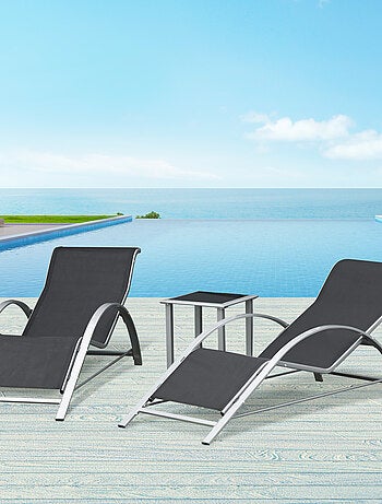 Lot de 2 bains de soleil