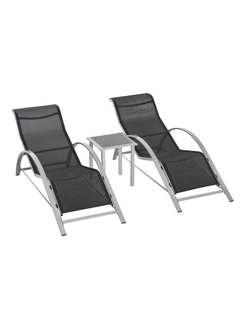 Lot de 2 bains de soleil - Kiabi