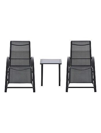 Lot de 2 bains de soleil