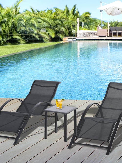 Lot de 2 bains de soleil - Kiabi Lot de 2 bains de soleil - Kiabi