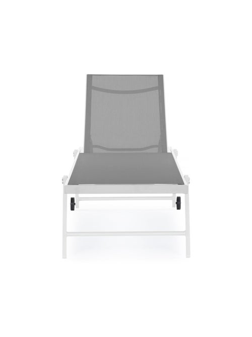 Lot de 2 bains de soleil textilène aluminium - Kiabi