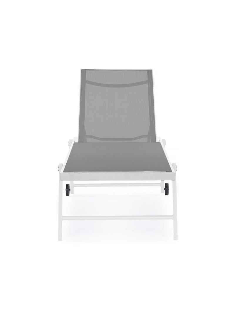 Lot de 2 bains de soleil textilène aluminium Gris - Kiabi