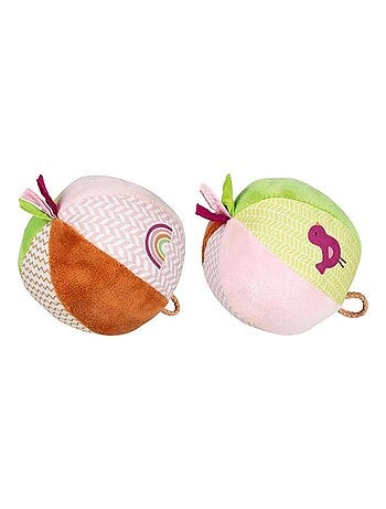 Lot de 2 balles crépitantes avec grelot oiseau