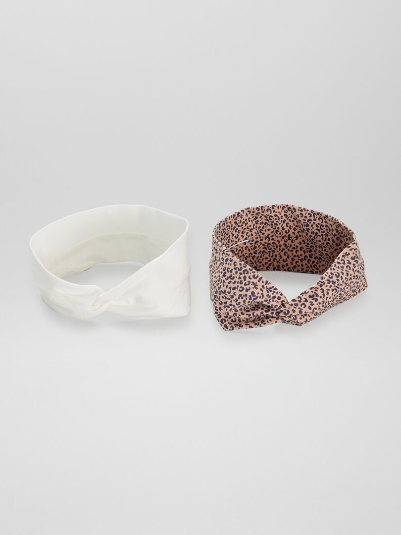 Headband chaud croisé - Beige - Kiabi - 4.00€