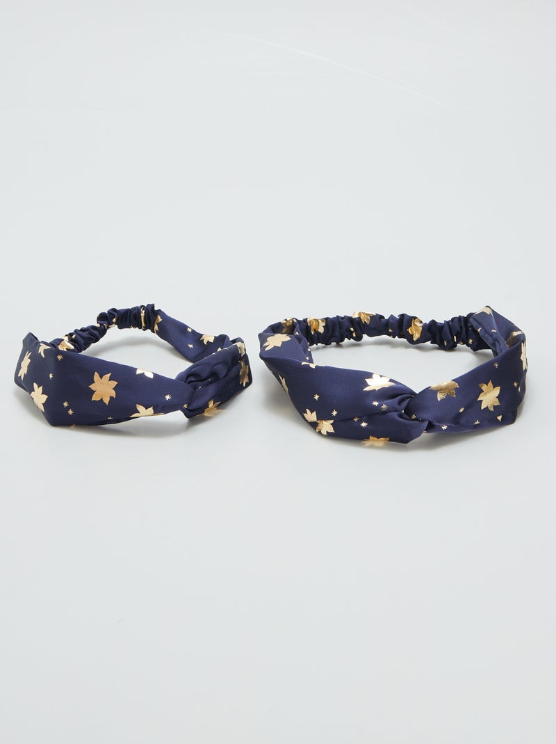 Lot de 2 bandeaux Marine - Kiabi