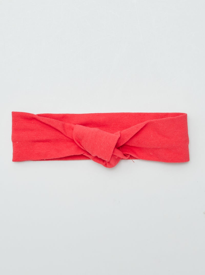 Lot de 2 bandeaux nœud Rouge - Kiabi