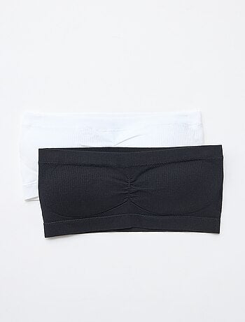 Lot de 2 bandeaux rib sans coutures
