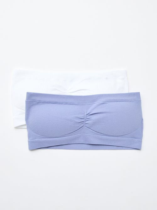 Lot de 2 bandeaux rib sans coutures - Kiabi