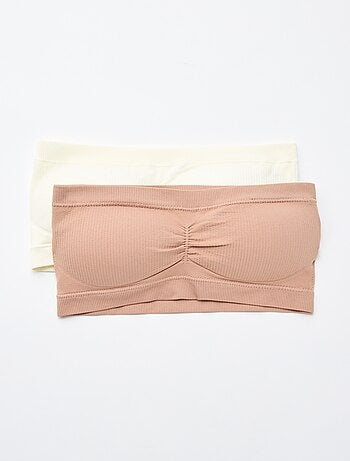 Lot de 2 bandeaux rib sans coutures
