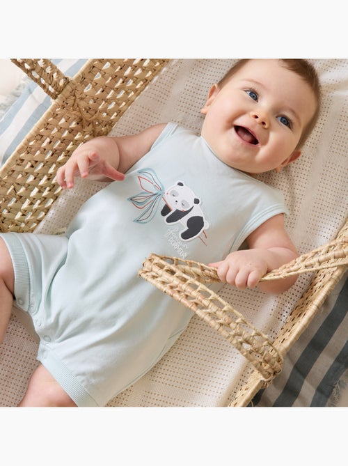 Lot de 2 barboteuses bébé Bento - Kiabi