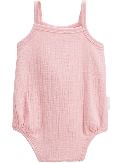 Lot de 2 barboteuses bloomer bébé en gaze de coton Bahamas - Kiabi