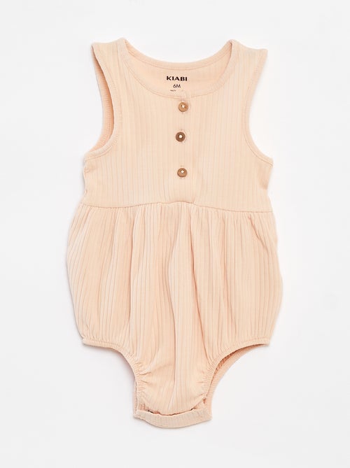 Lot de 2 barboteuses côtelées - Kiabi