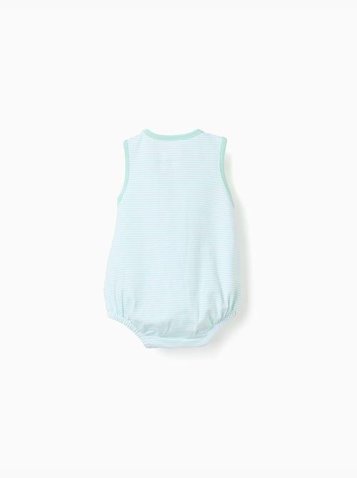 Lot de 2 barboteuses sans manches en coton - Kiabi Lot de 2 barboteuses sans manches en coton - Kiabi