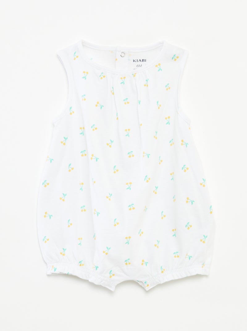 Lot de 2 barboteuses sans manches VERT - Kiabi