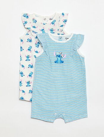 Lot de 2 barboteuses 'Stitch' 'Disney' sans manches