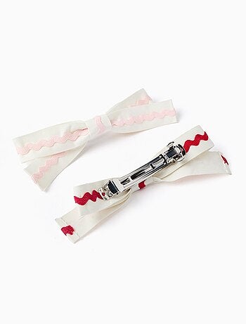 Lot de 2 Barrettes à Cheveux avec Rubans Grecs