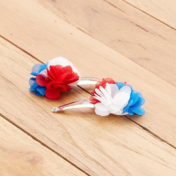 Lot De 2 Barrettes Aux Couleurs De La France Fille 3 12 Ans Bleu Blanc Rouge France Kiabi 0 90