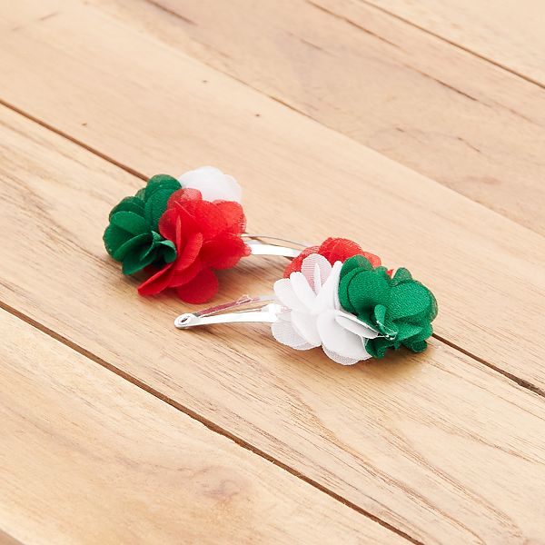 Lot De 2 Barrettes Aux Couleurs De L Italie Fille 3 12 Ans Vert Rouge Blanc Italie Kiabi 1 80