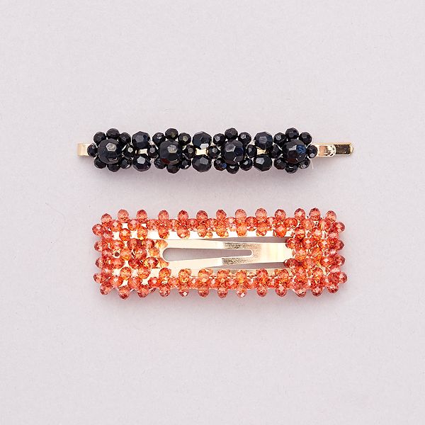 Lot De 2 Barrettes En Perles Fille 3 12 Ans Dore Kiabi 3 00