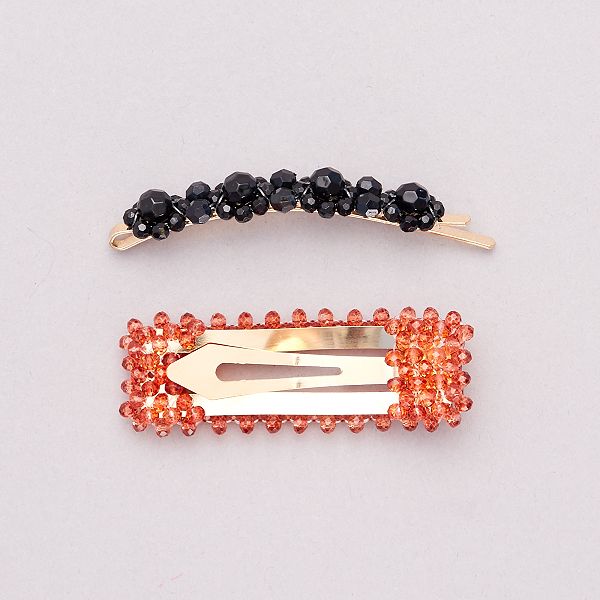 Lot De 2 Barrettes En Perles Fille 3 12 Ans Dore Kiabi 3 00