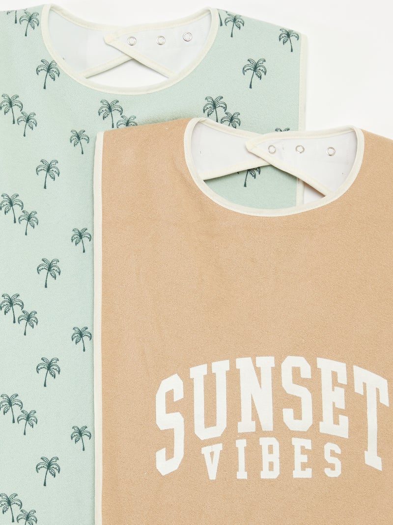 Lot de 2 bavoirs - So Easy Bleu - Kiabi