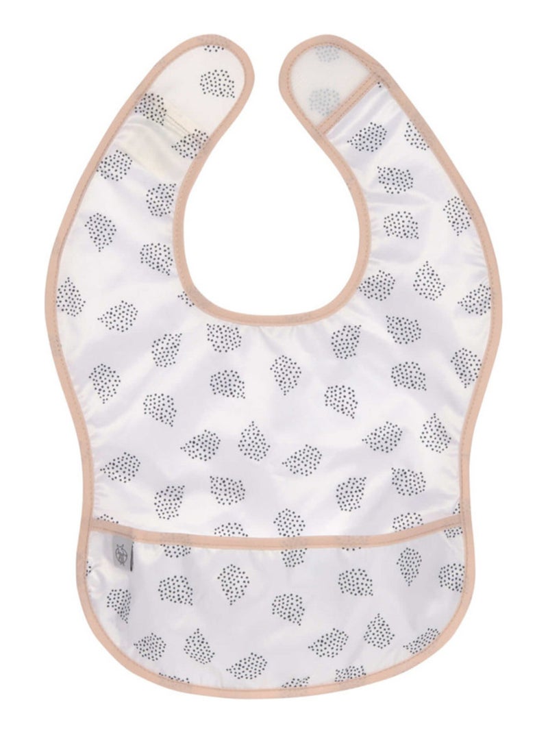 Lot de 2 bavoirs à poche Little Forest Lapin Rose - Kiabi