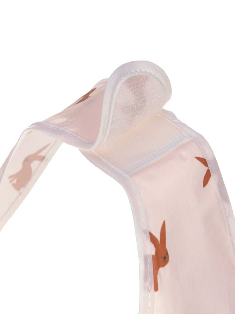Lot de 2 bavoirs à poche Little Forest Lapin Rose - Kiabi
