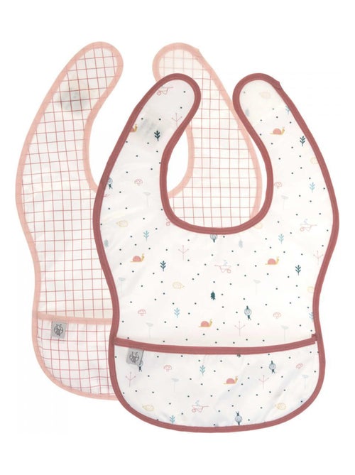 *Lot de 2 bavoirs avec poche Garden Exlorer Snail - Kiabi