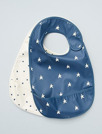 Lot de 2 bavoirs avec récupérateur