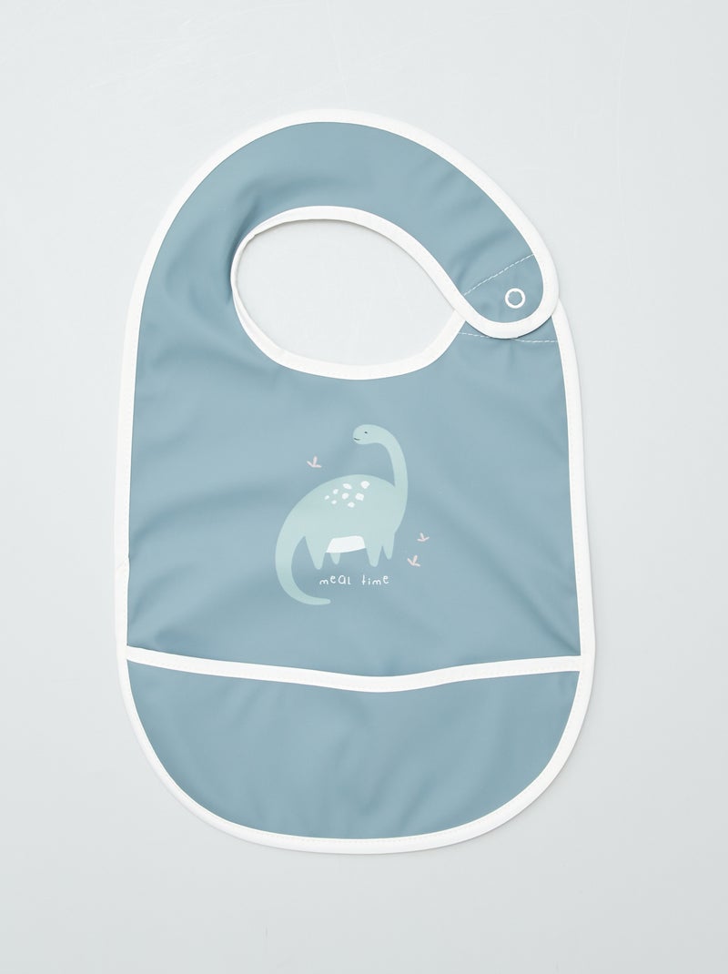 Lot de 2 bavoirs avec récupérateurs 'Baby Calin' Vert - Kiabi