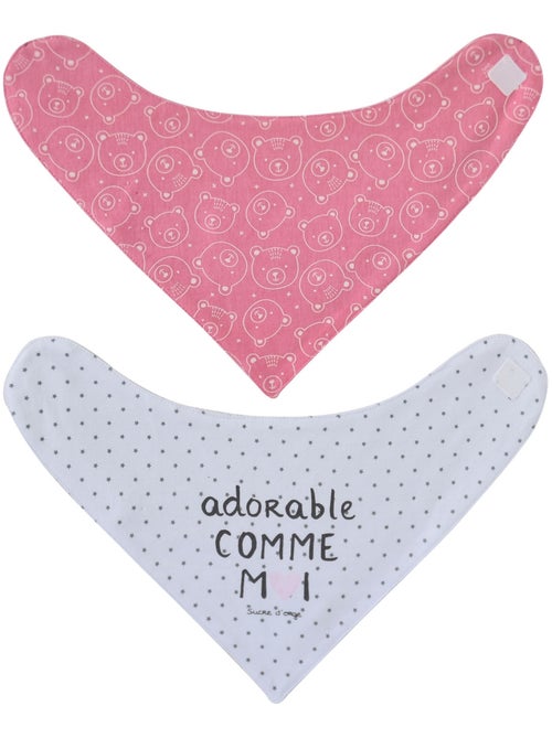 LOT DE 2 BAVOIRS BANDANA AMALIA - Kiabi