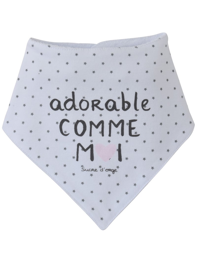 LOT DE 2 BAVOIRS BANDANA AMALIA Rose - Kiabi