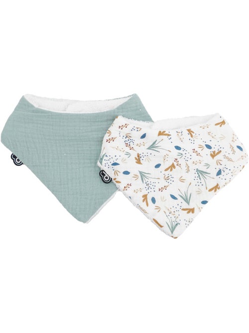 Lot de 2 bavoirs bandana bébé - Kiabi Lot de 2 bavoirs bandana bébé - Kiabi