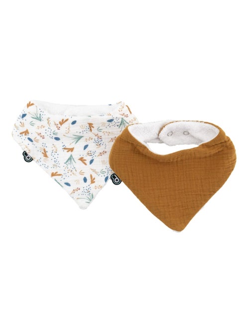 Lot de 2 bavoirs bandana bébé - Kiabi Lot de 2 bavoirs bandana bébé - Kiabi